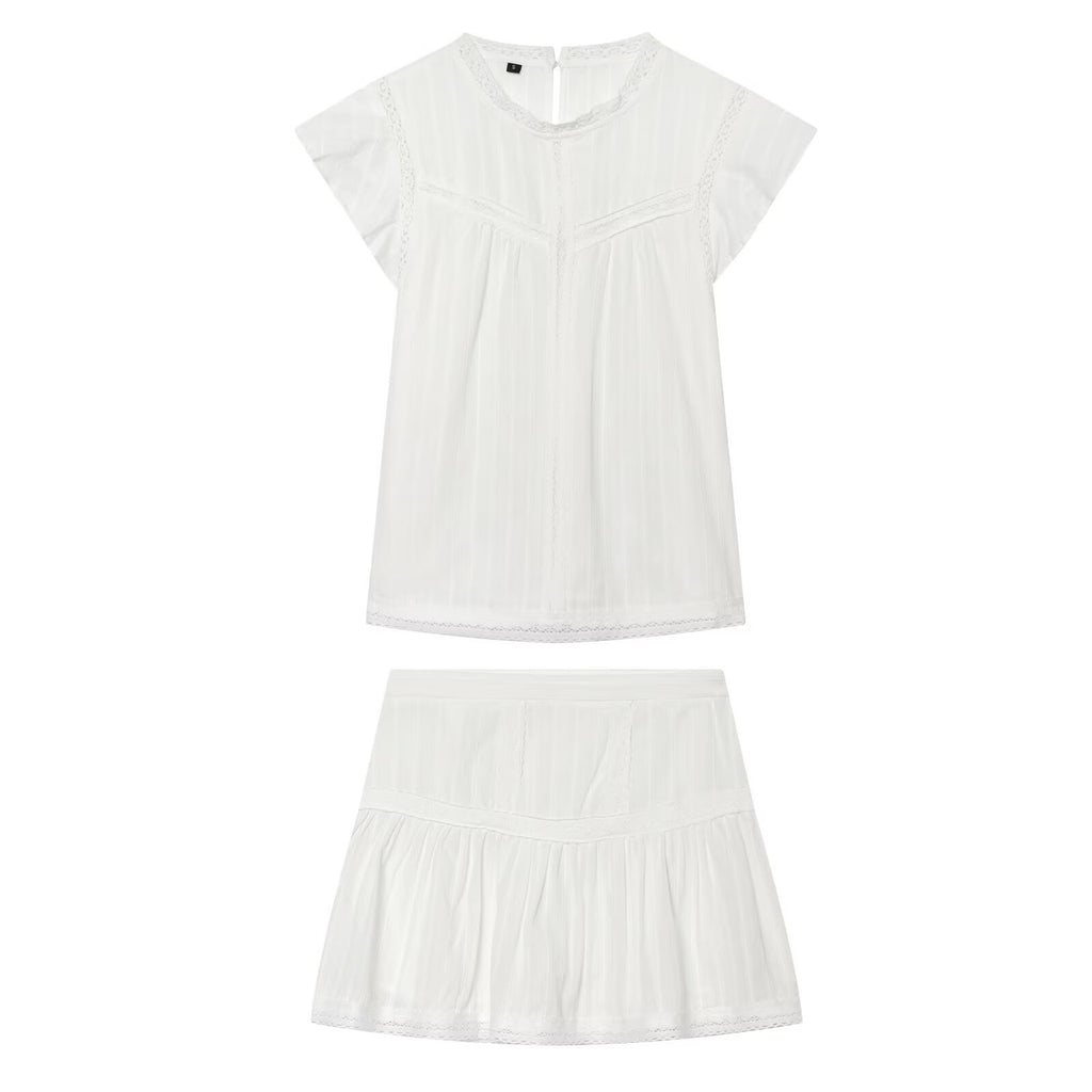 Women Clothing Sexy Romantic Vertical Lace SL Shirt Lace