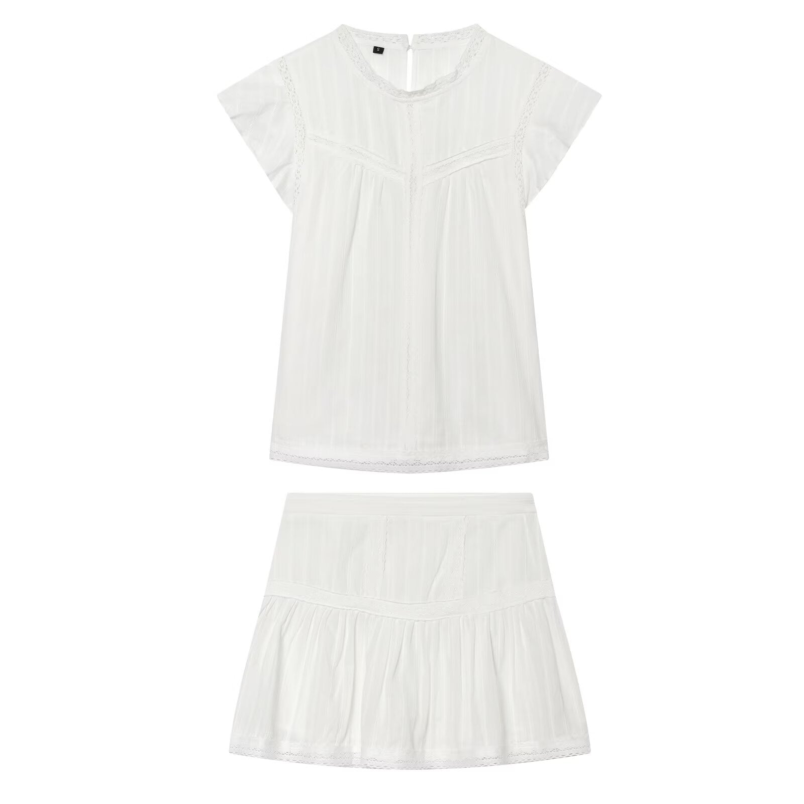Women Clothing Sexy Romantic Vertical Lace SL Shirt Lace