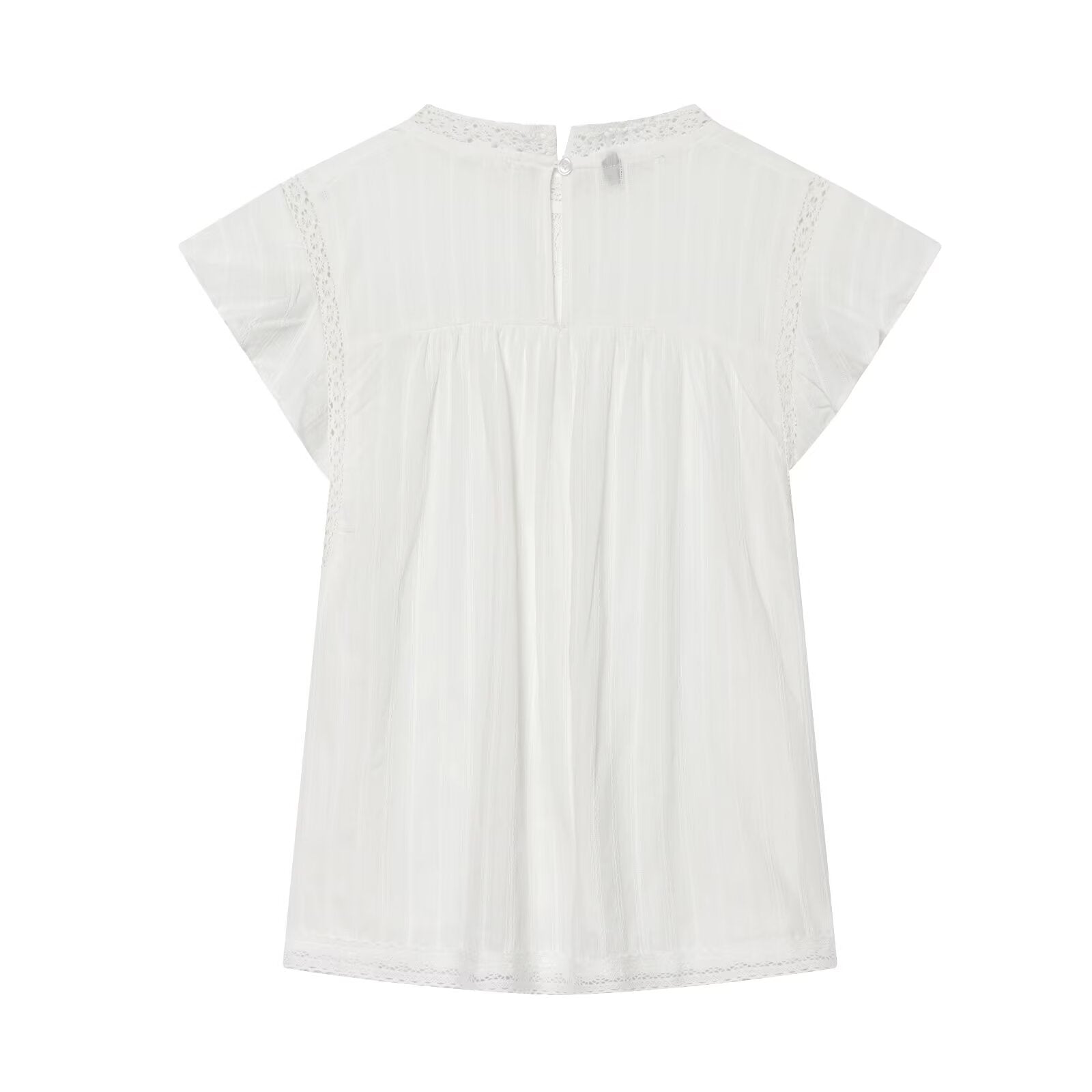 Women Clothing Sexy Romantic Vertical Lace SL Shirt Lace