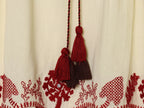 Summer Women Casual Loose All Match Embroidery Tassel Shirt