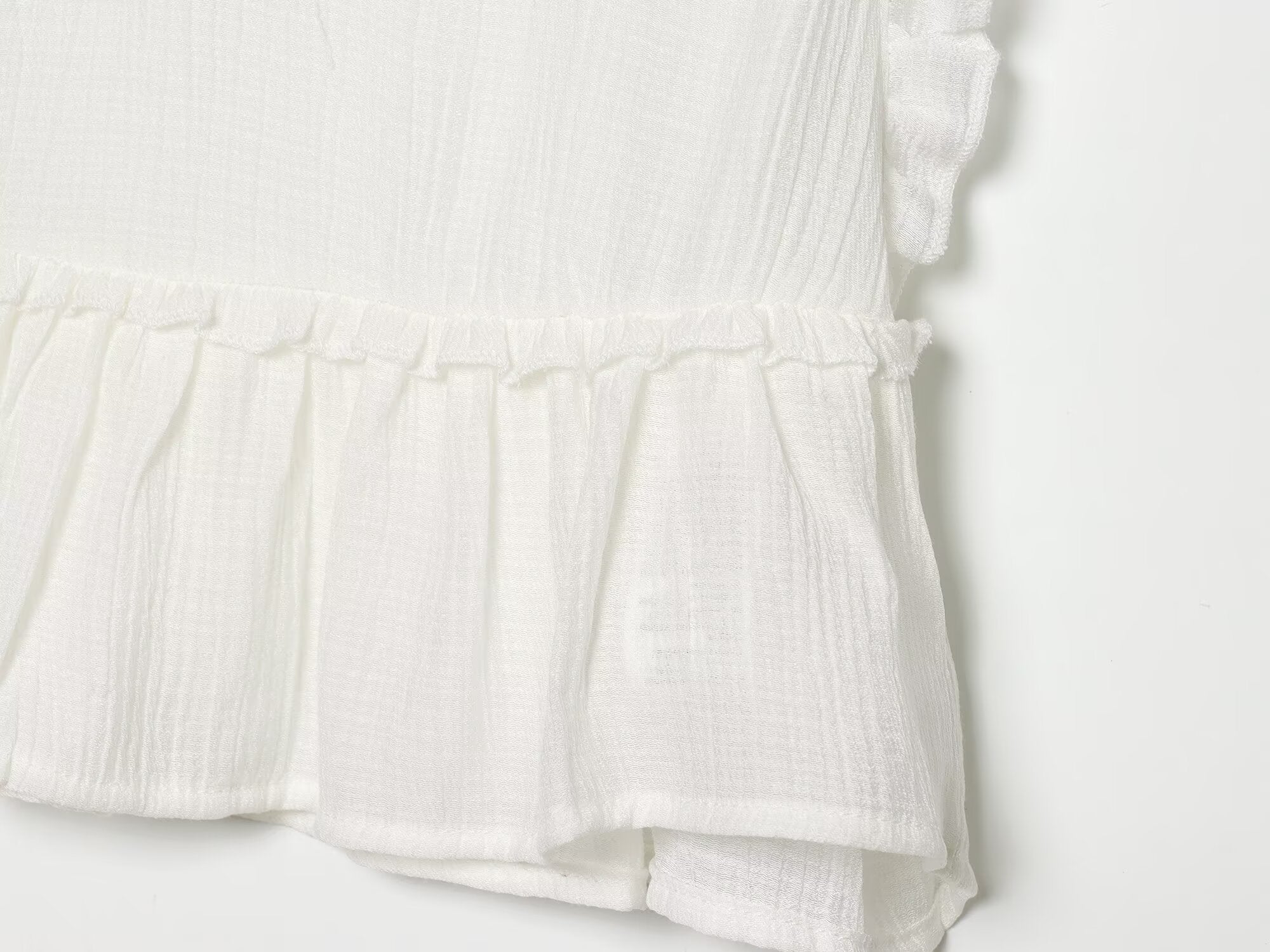 Summer Women Casual Loose All Match Laminated Embroidered