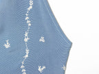 Women Clothing Summer Backless SL Embroidered Hanging
