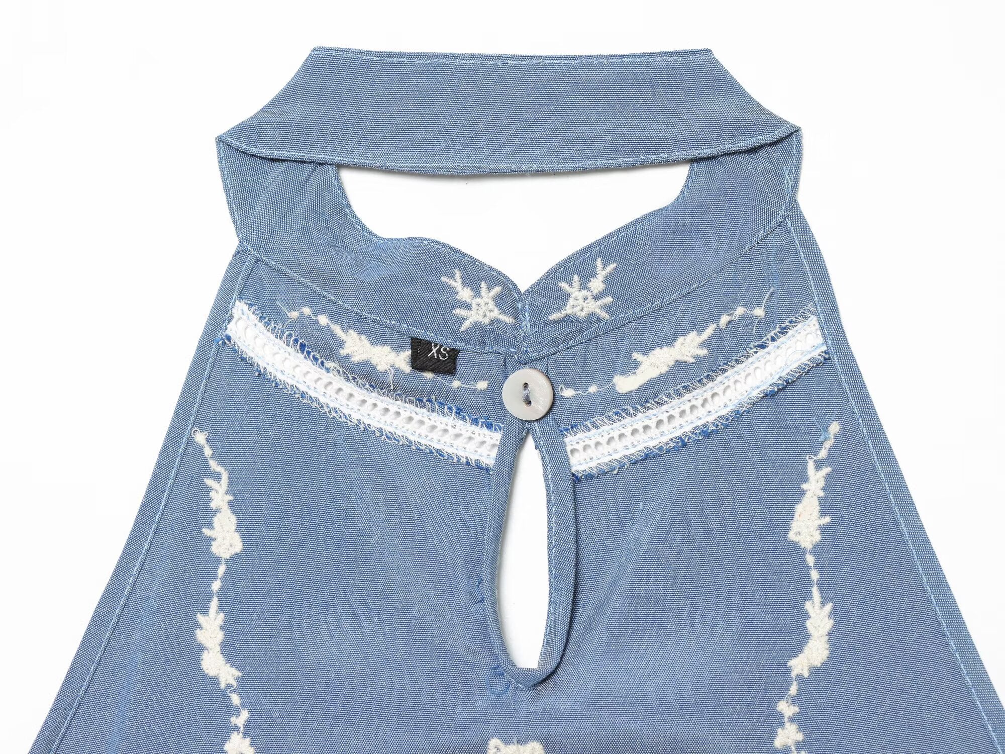Women Clothing Summer Backless SL Embroidered Hanging