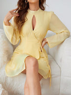 Women's Chiffon Long Sleeve Dress