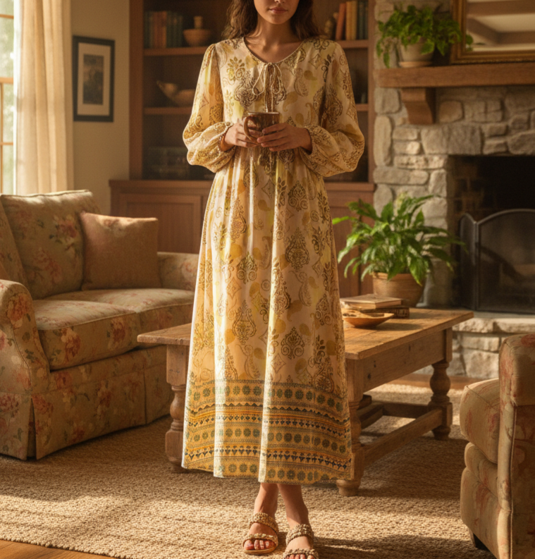 Women's Loose Bohemian Dress