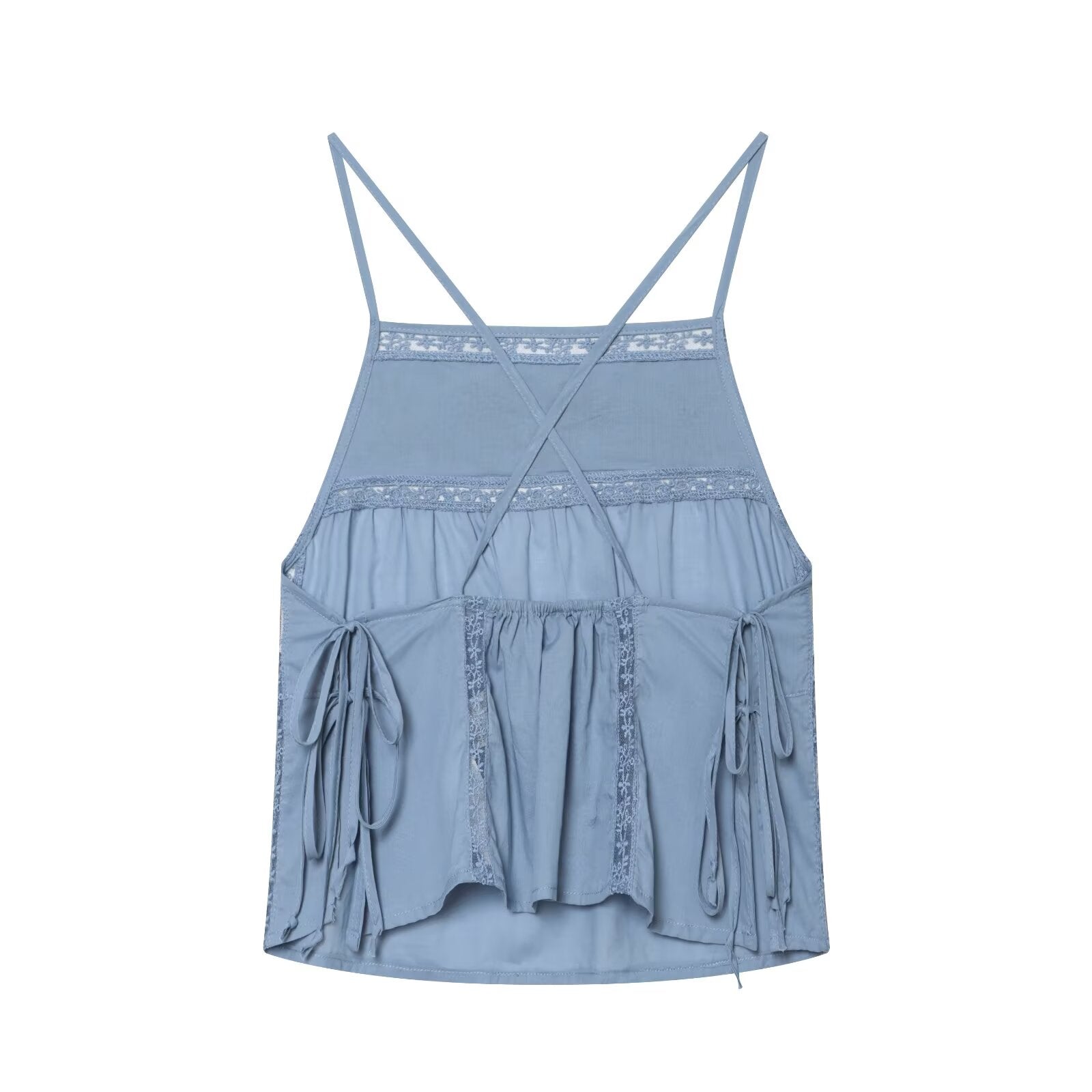 Women's Summer Women Sexy All Match Embroidered Strap Top
