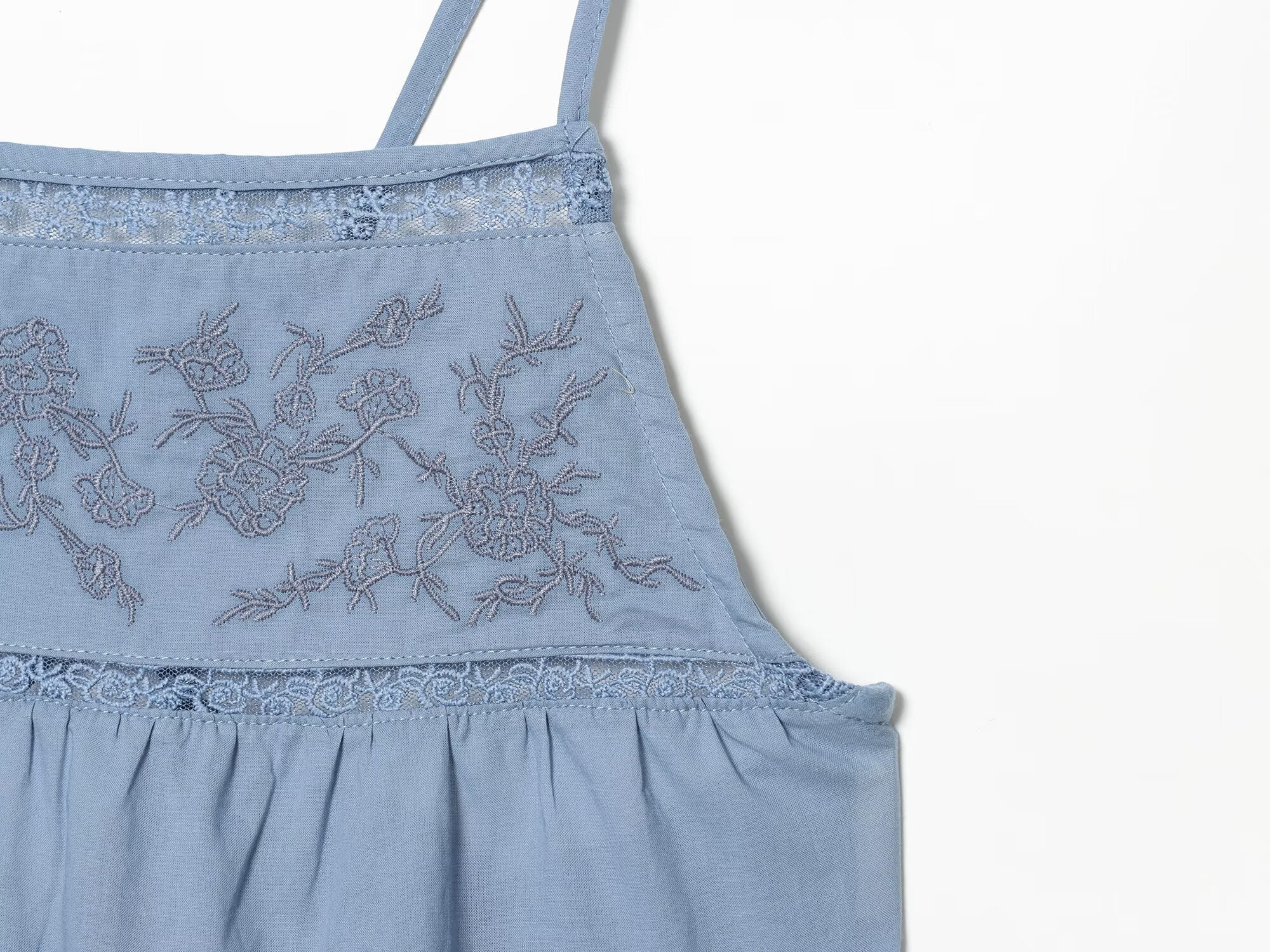 Women's Summer Women Sexy All Match Embroidered Strap Top