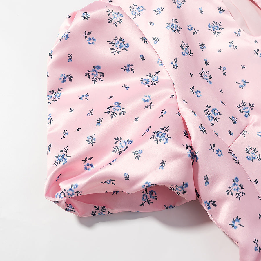 Women Clothing All Match Casual Printed Stand Collar Short