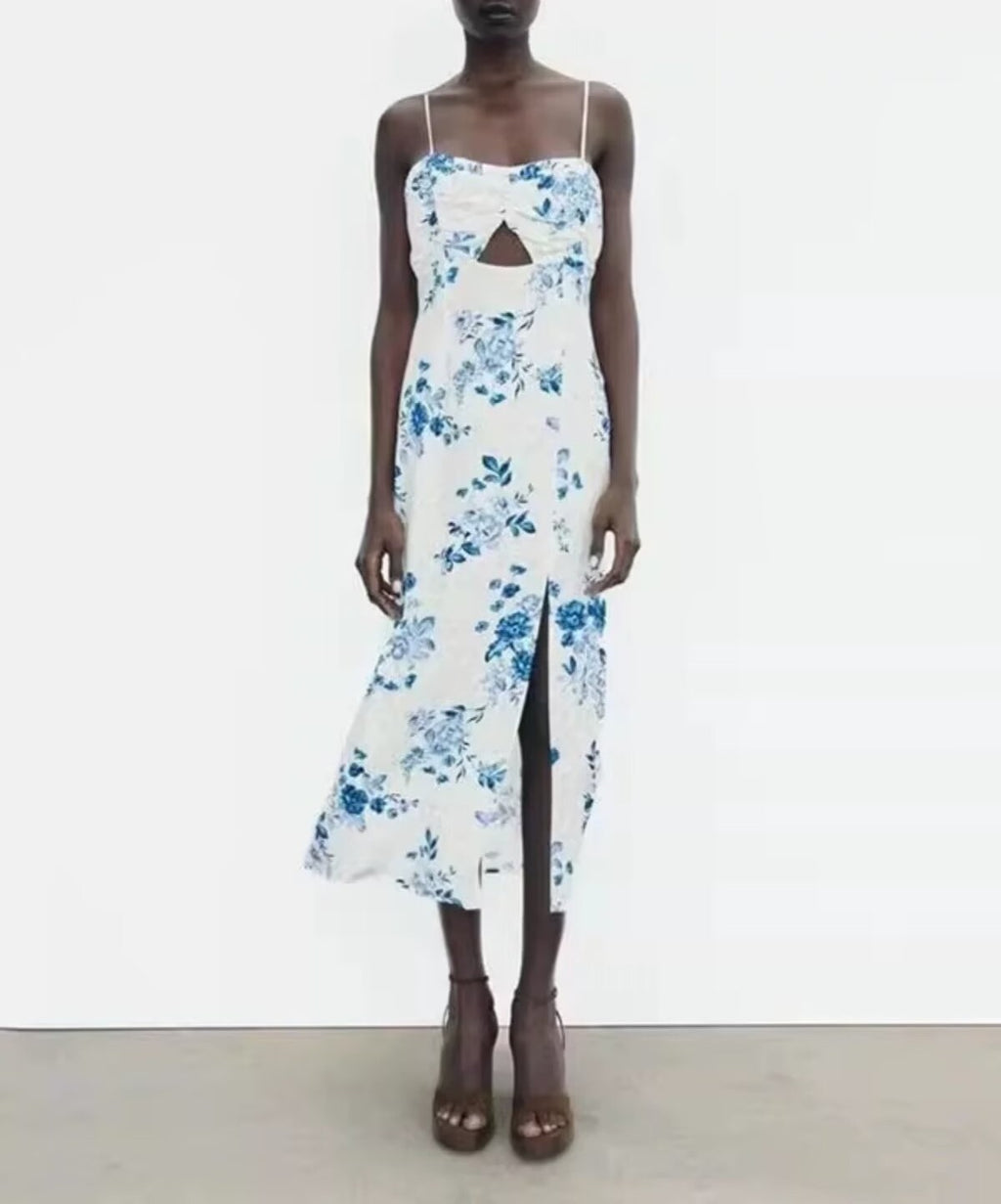 Women's Backless Midi Dress