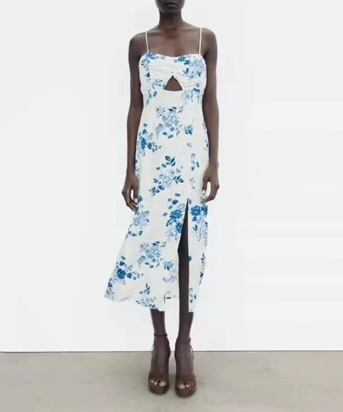 Women's Backless Midi Dress