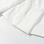 V neck Waist Slimming Office Coat Women Elegant Solid Color