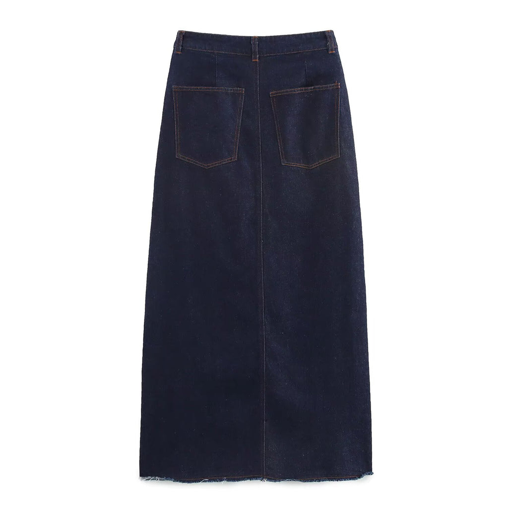 Spring Denim Vest With Belt Flared Jeans Retro Spring