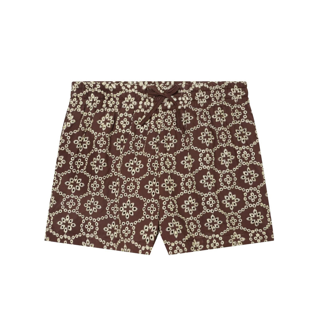 Women Clothing Hollow Out Cutout Embroidered Casual Shorts