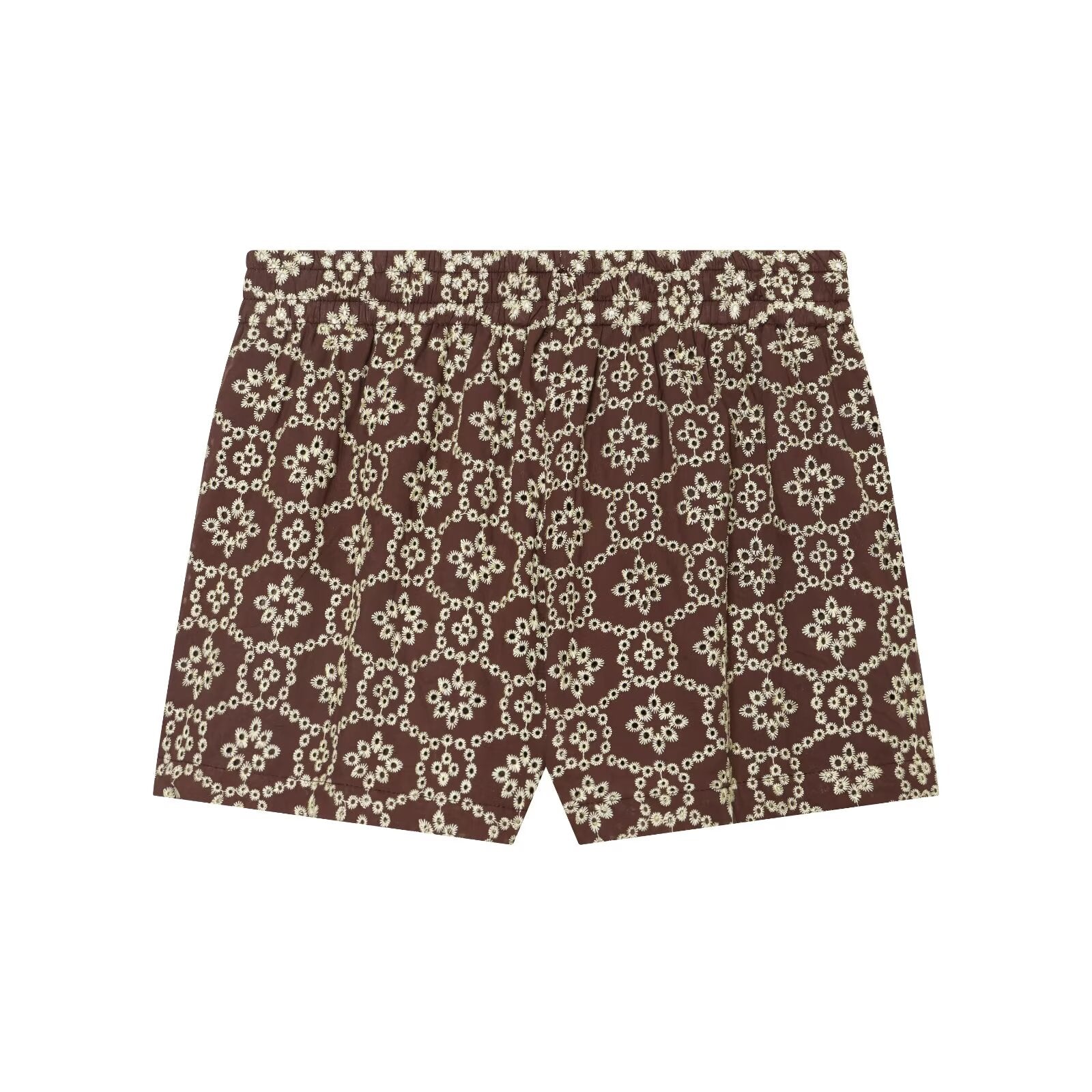 Women Clothing Hollow Out Cutout Embroidered Casual Shorts