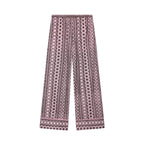 Women Clothing Summer Embroidered Waist Trimming Spaghetti Straps Top Wide Leg Pants