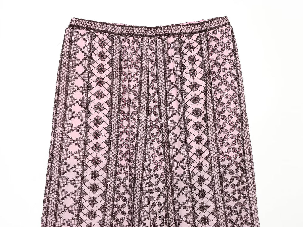 Women Clothing Summer Embroidered Waist Trimming Spaghetti Straps Top Wide Leg Pants