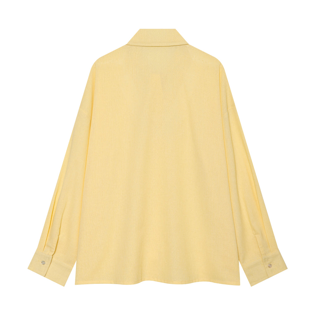 Women Clothing Summer Casual Loose All Match Goose Yellow