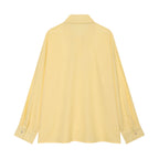 Women Clothing Summer Casual Loose All Match Goose Yellow