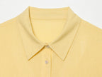 Women Clothing Summer Casual Loose All Match Goose Yellow
