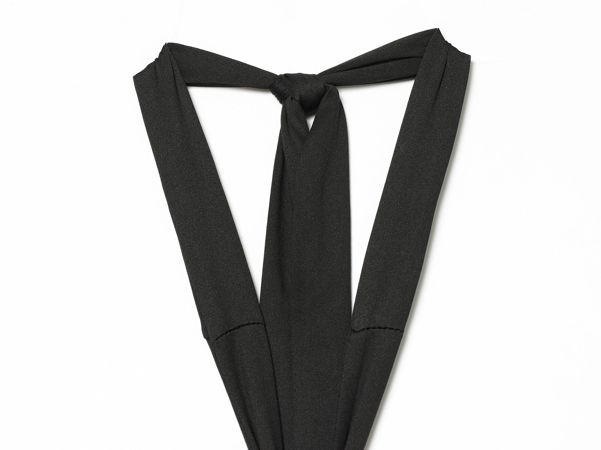 Women Clothing Summer Sexy Metal Buckle Halter Black Tie