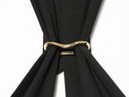 Women Clothing Summer Sexy Metal Buckle Halter Black Tie
