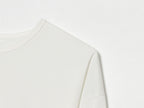 Asym Long Sleeved T shirt round Neck Lace Stitching Tied