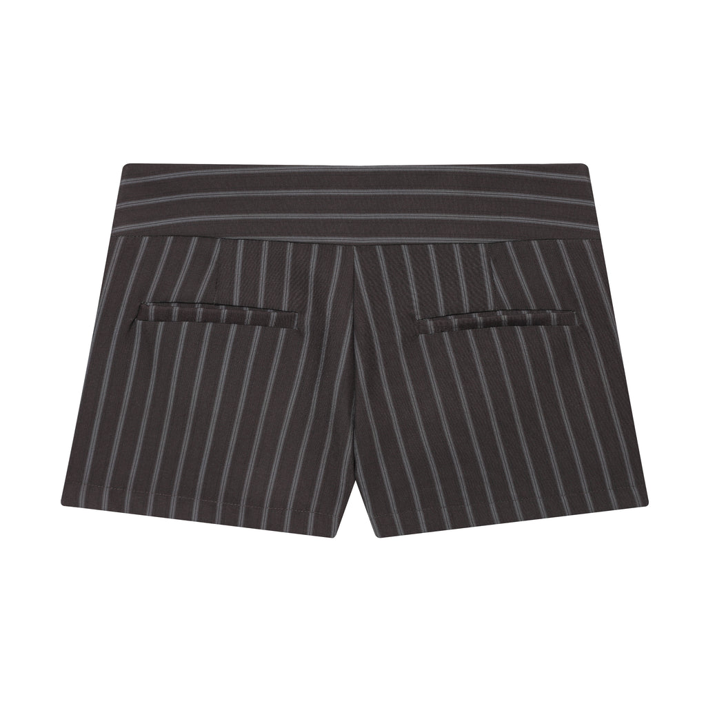 Spring Fashionable All Match Thin Striped Waist Shorts