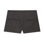 Spring Fashionable All Match Thin Striped Waist Shorts