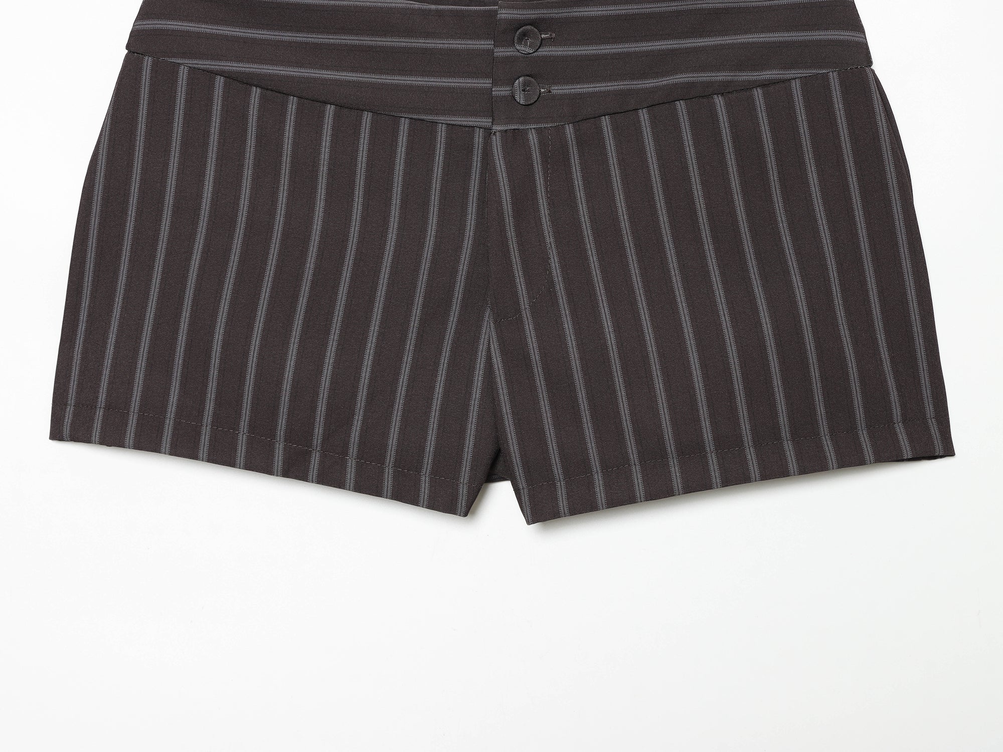 Spring Fashionable All Match Thin Striped Waist Shorts