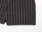 Spring Fashionable All Match Thin Striped Waist Shorts