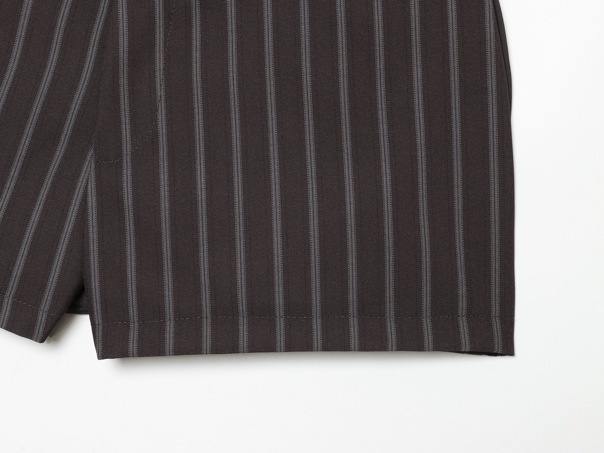 Spring Fashionable All Match Thin Striped Waist Shorts