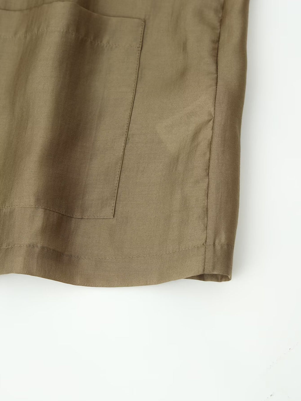 Women Clothing Summer Casual Long Sleeve Zhongshan Satin