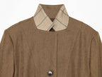 Women Clothing Long Sleeve Solid Color Single Breasted
