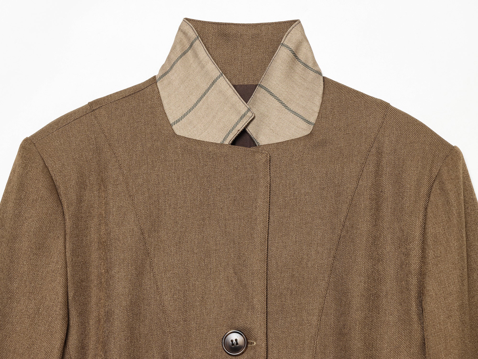 Women Clothing Long Sleeve Solid Color Single Breasted