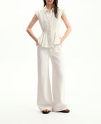 Popular Spring Short Skirt Hem Shirt Jeans