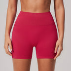 Yoga Shorts High Waist Hip Lifting Belly Contracting Sports Cycling Outdoor Pilates Fitness Shorts