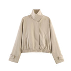 Women Clothing Super Beautiful Stand Collar Long Sleeve