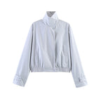 Women Clothing Super Beautiful Stand Collar Long Sleeve
