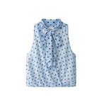 Blue Polka Dots Top