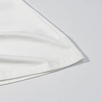 Summer Simple round Neck Side Pleating Drawstring Irregular