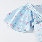 Women's Satin Floral Dress
