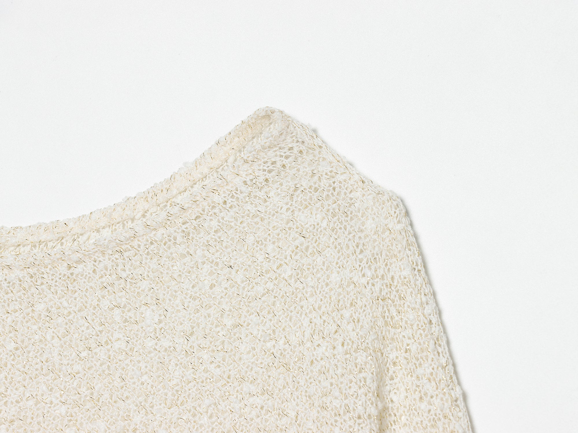 French round Neck Hem Asym Loose Knitted All Matching Top