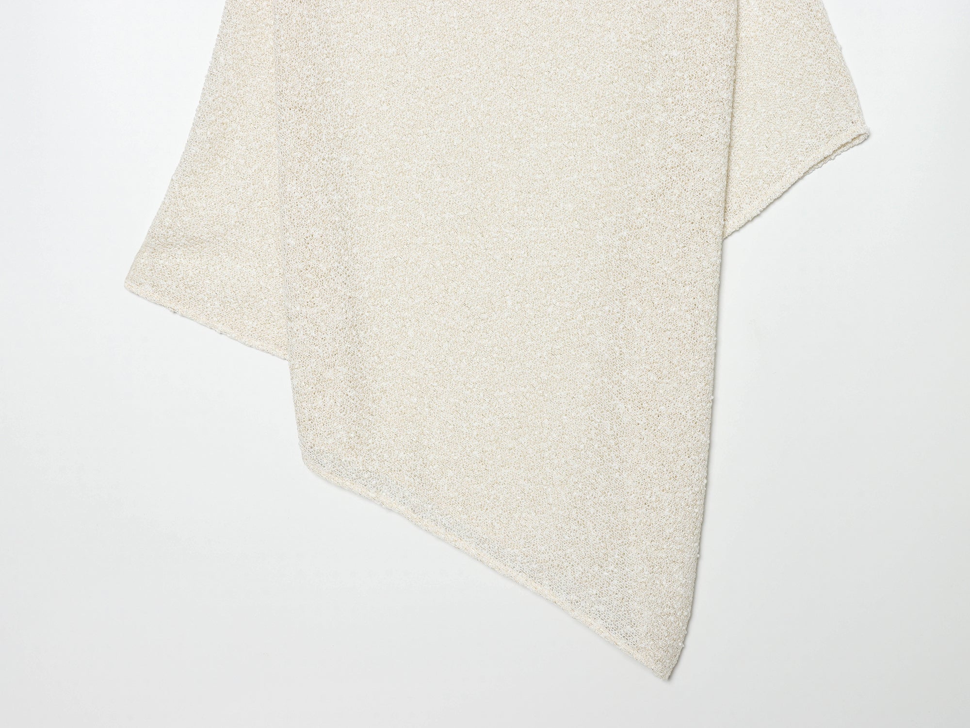 French round Neck Hem Asym Loose Knitted All Matching Top