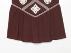 Women Clothing Summer Ethnic Sexy Embroidery Backless Strap