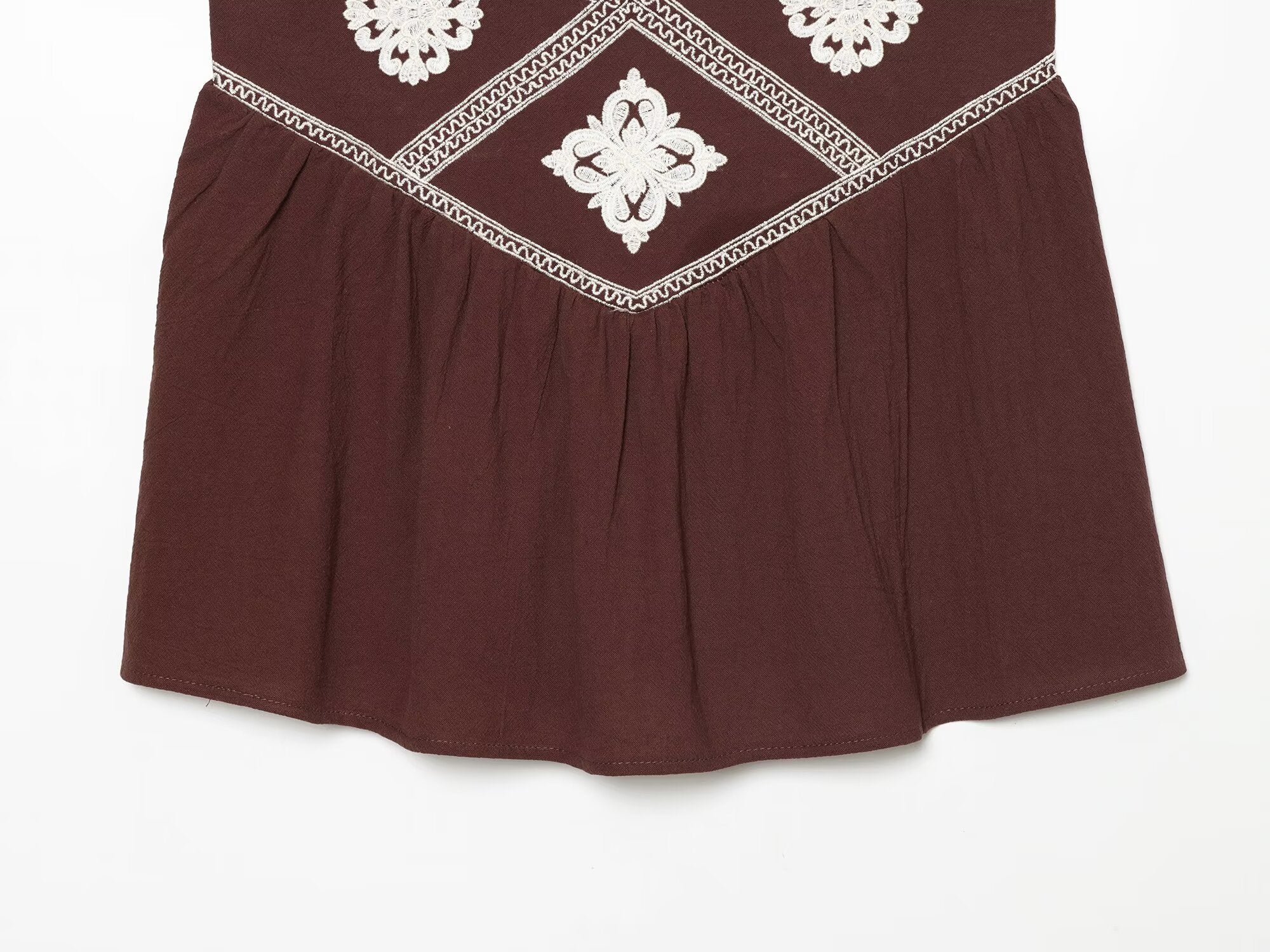 Women Clothing Summer Ethnic Sexy Embroidery Backless Strap