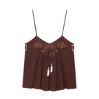 Women Clothing Summer Ethnic Sexy Embroidery Backless Strap