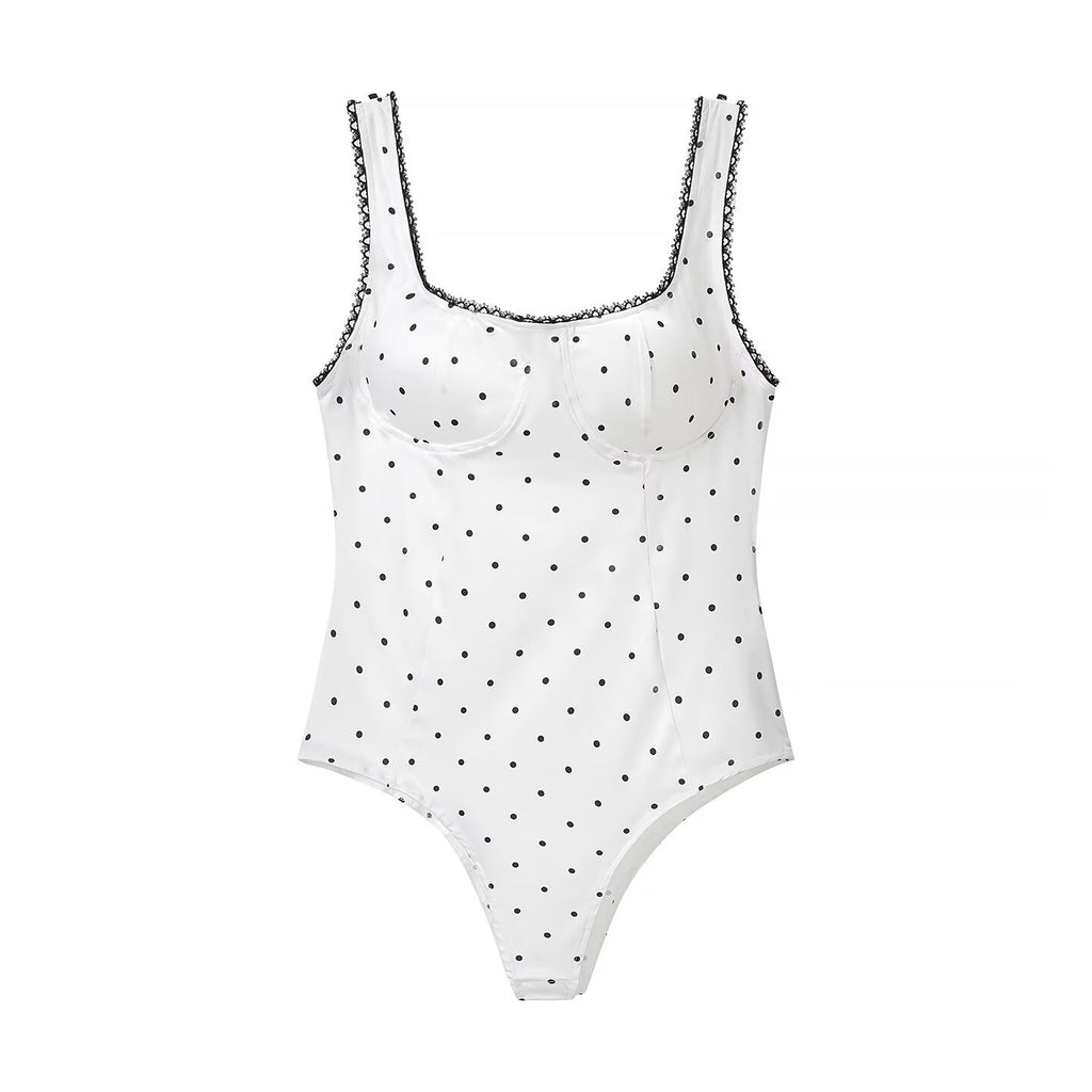 Women Clothing Gentle SL Stylish Simple Polka Dot Lace