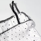 Women Clothing Gentle SL Stylish Simple Polka Dot Lace