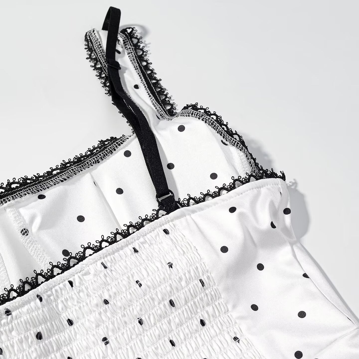Women Clothing Gentle SL Stylish Simple Polka Dot Lace