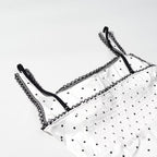 Women Clothing Gentle SL Stylish Simple Polka Dot Lace